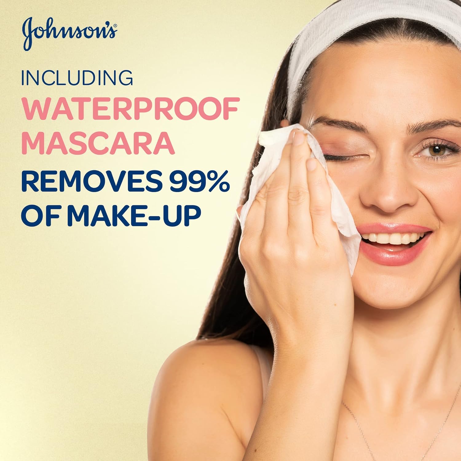 johnson’s micellar wipes extra sensitive, pack of 2x25 wipes, for all skin types, gentle and effective makeup removing wipes, suitable for removing makeup around sensitive eye area, alcohol free