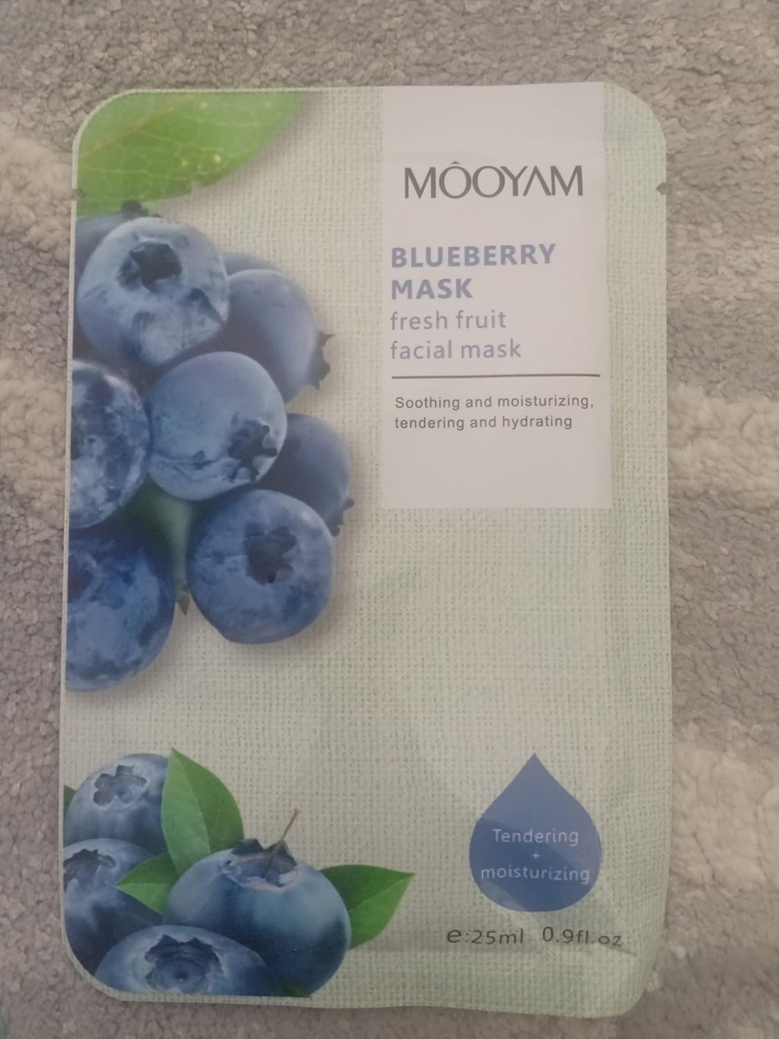 mooyam set of 10 revitalizing variety pack sheet masks, daily face masks, hydrate & nourish skin, skincare favorite (blueberry)
