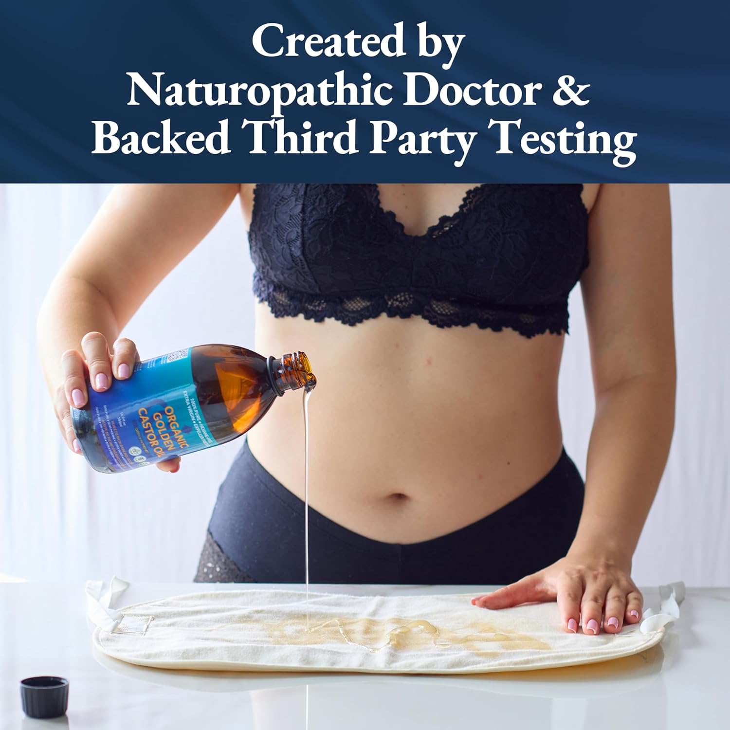 queen of the thrones organic golden castor oil 500ml (16.91 fl oz (pack of 1)) | 100% pure & expeller pressed for hair, skin & digestion | hexane free | usda certified