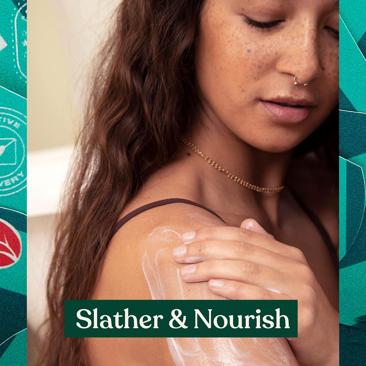 the body shop slather & nourish body butter gift set – softens & nourishes skin – almond milk, strawberry, moringa, coconut, shea – vegan – 5 * 50ml body butters