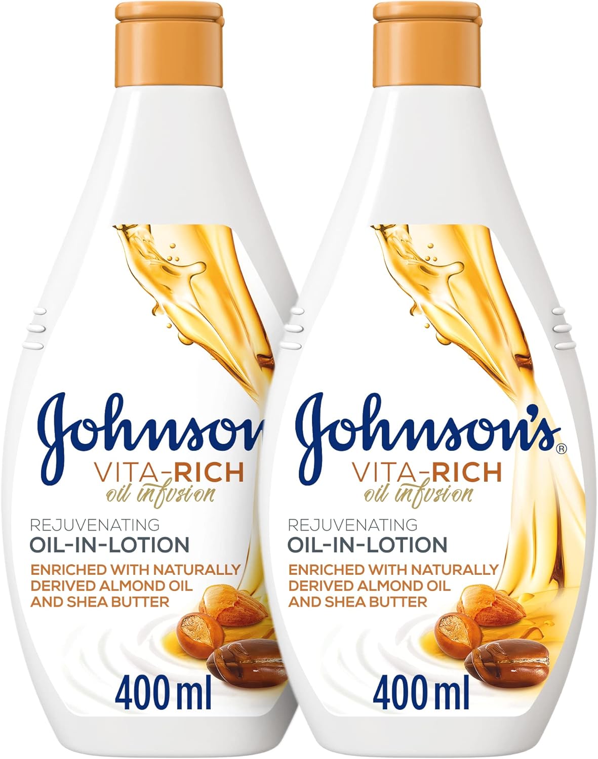 johnson's, body lotion, vita rich, oil in lotion, rejuvenating, 400ml, 1+1 free