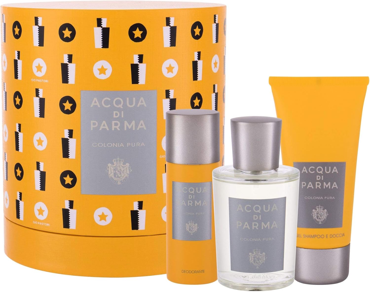 acqua di parma colonia pura eau de cologne, 100ml + hair & shower gel, 75ml + deodorant, 50ml set