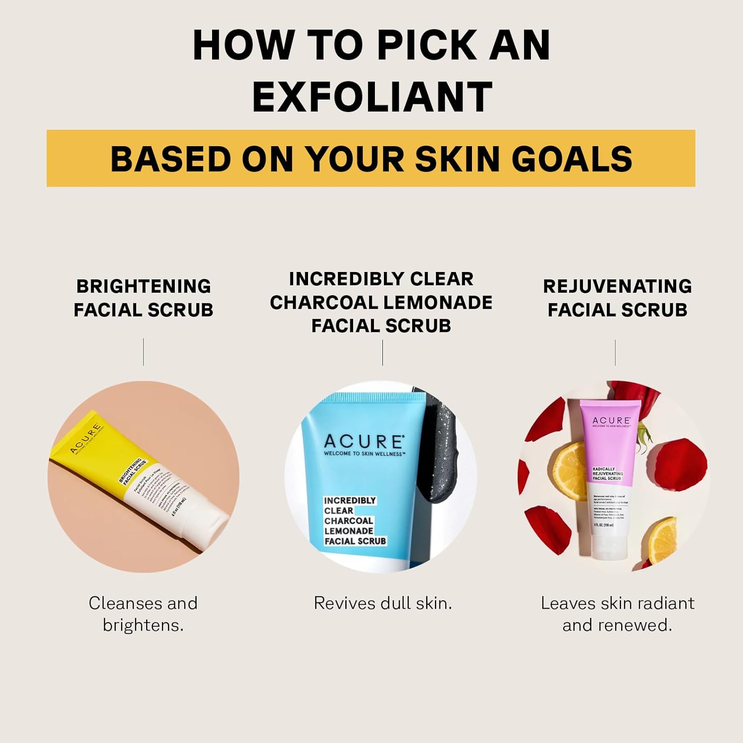 acure brightening facial scrub 118ml