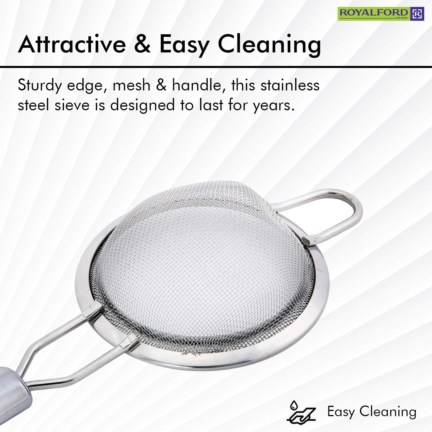 royalford 10.3cm strainer, rf2049 s10.3