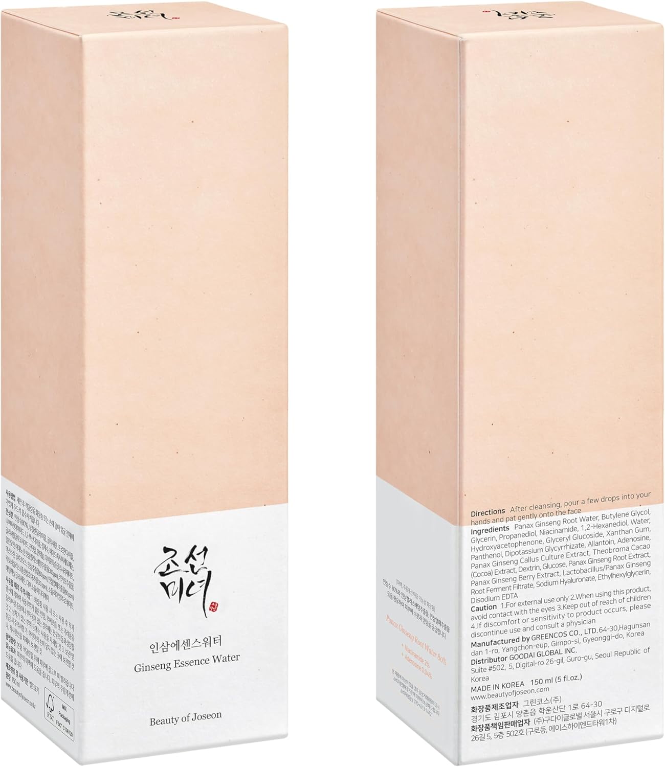 beauty of joseon ginseng essence water 150 ml