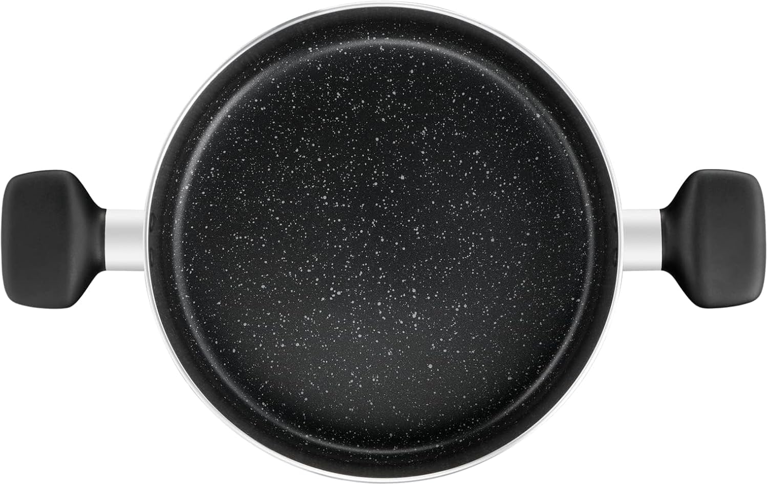 tefal cookware set | dark stone 7 pc cooking set | non stick | stewpots 22/24 cm+lids | saucepan 16 cm | frypan 24 cm | aluminium | 2 years warranty | b491s785