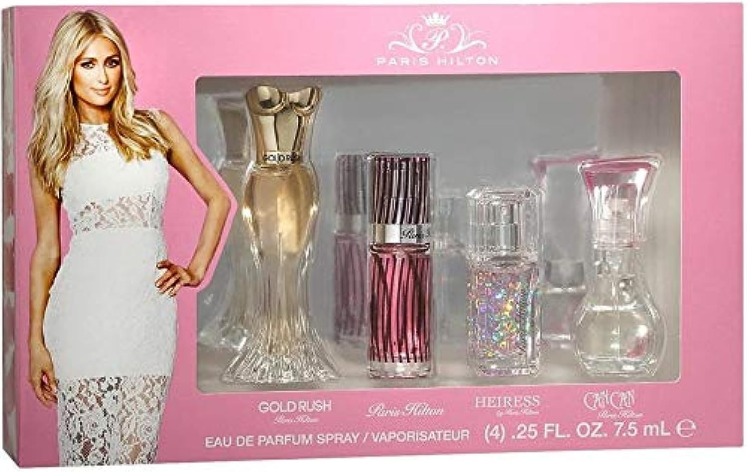 paris hilton women's 4 piece coffret set .25 oz