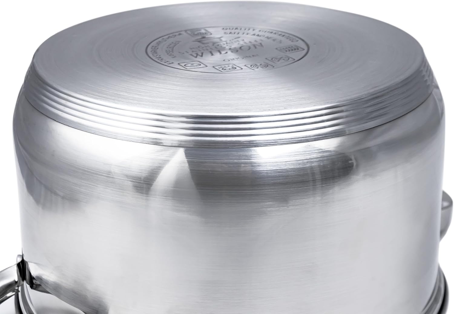 cuisine art wilson stainless steel cookware set, 12 piece, casseroles, saucepan, fry pan, ergonomic handles, all cooktop compatible, dishwasher safe, durable, stylish kitchen essentials