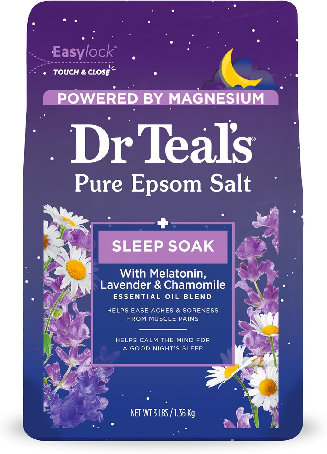 dr. teal's epsom bath salt melatonin, 1.36 kg