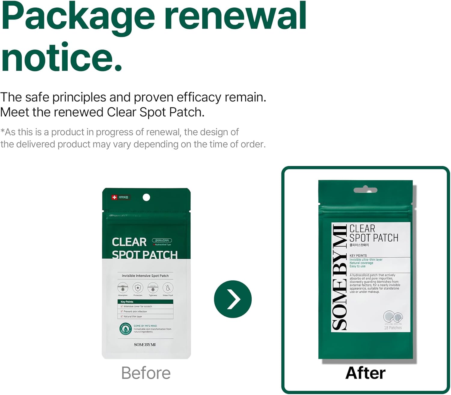 some by mi 30 days miracle clear spot patch | 18 counts, 2 size(10mm 9counts, 12mm 9counts) | invisible hydrocolloid skin trouble & pimple patch with no irritation | pack of 1