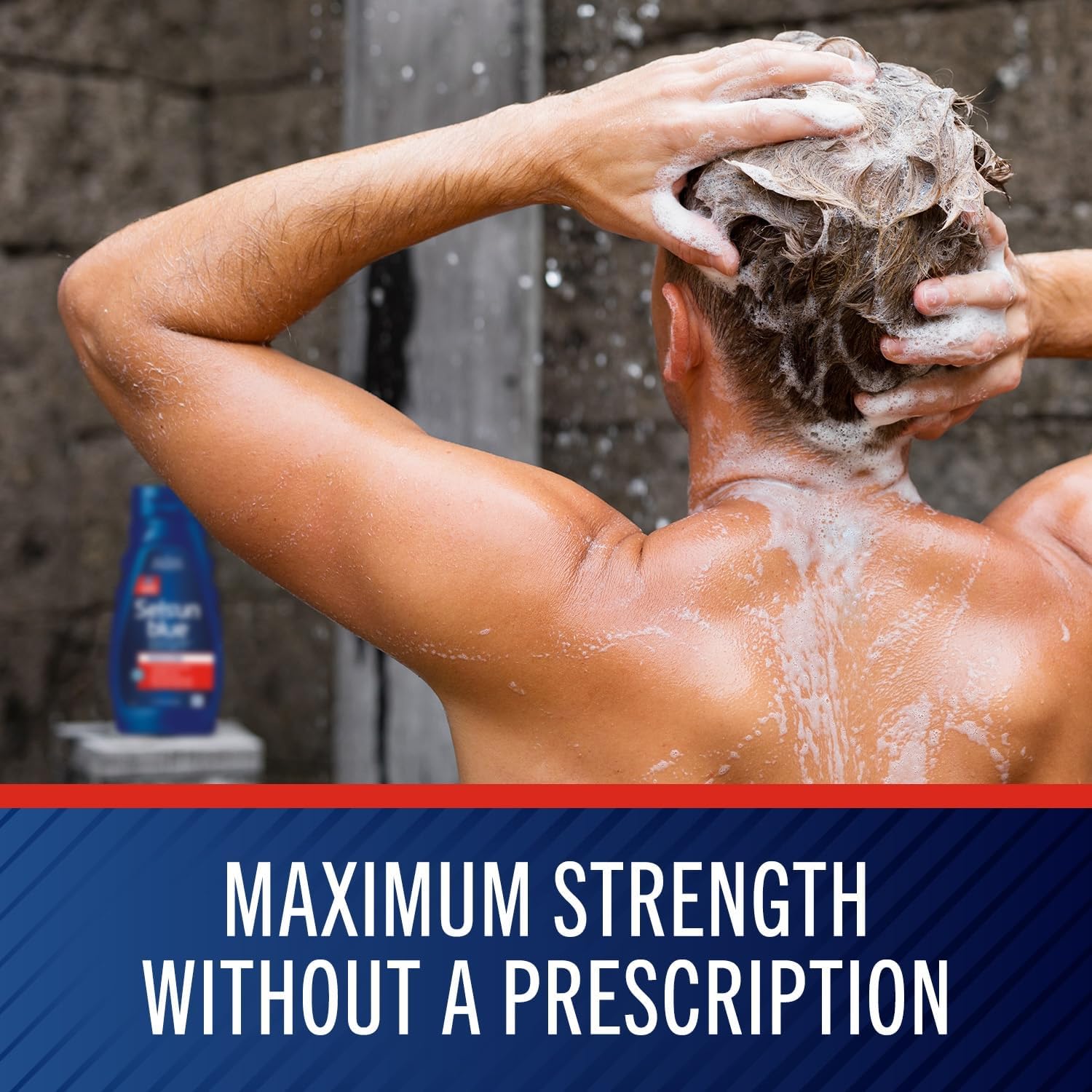 selsun blue medicated anti dandruff shampoo with menthol, 11 fl. oz., maximum strength, selenium sulfide 1%