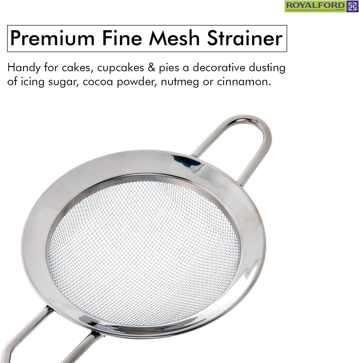 royalford 10.3cm strainer, rf2049 s10.3