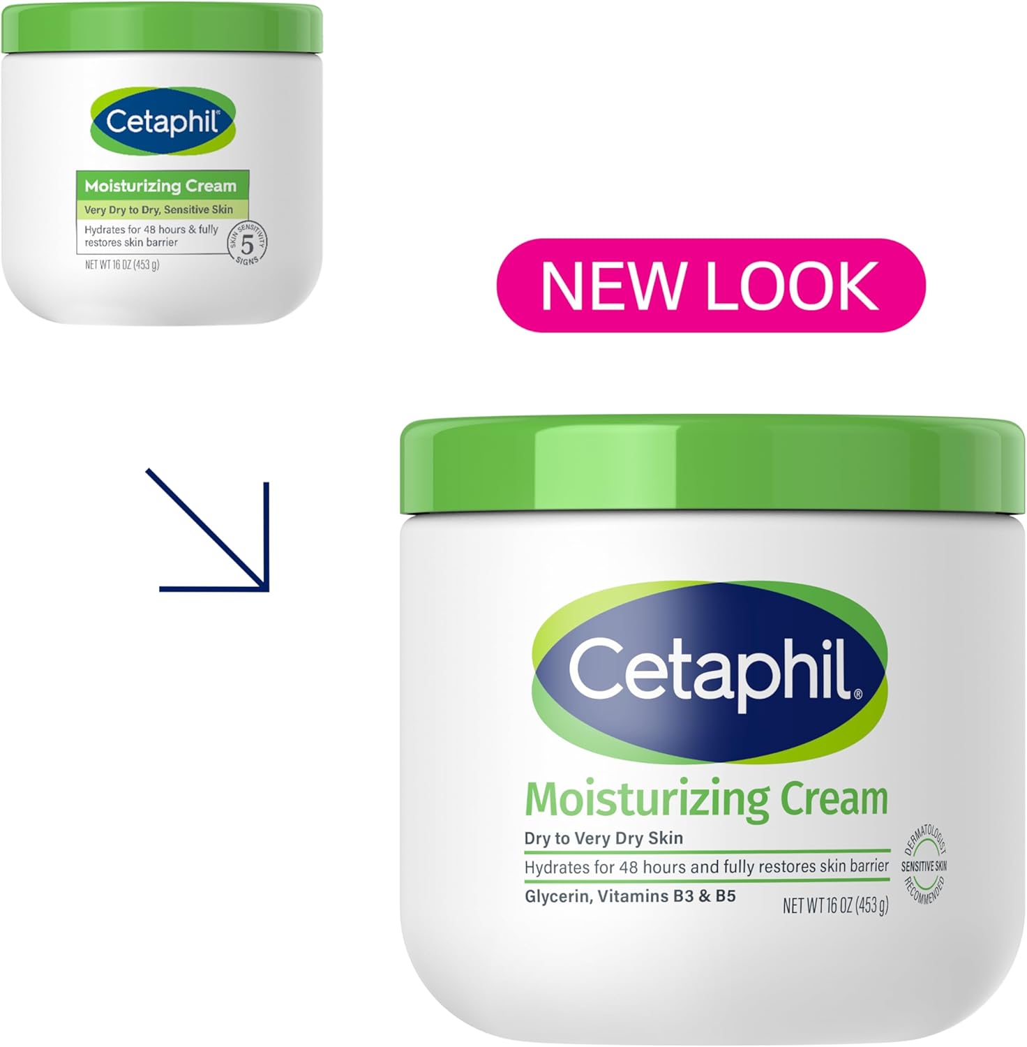 cetaphil moisturizing cream 453g (pack of 2)