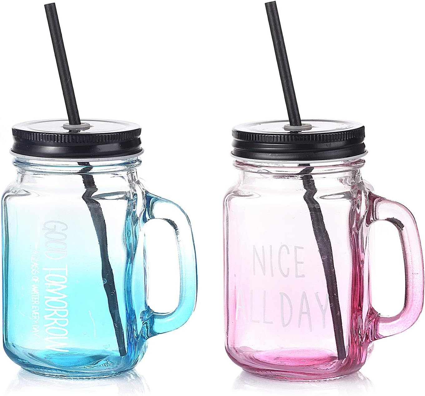 al fakhama 6 mm black paper straws (100 pcs/regular size) wrapped individually for drinking, 100% biodegradable and durable 6 mm diameter x 20 cm long pack of 100