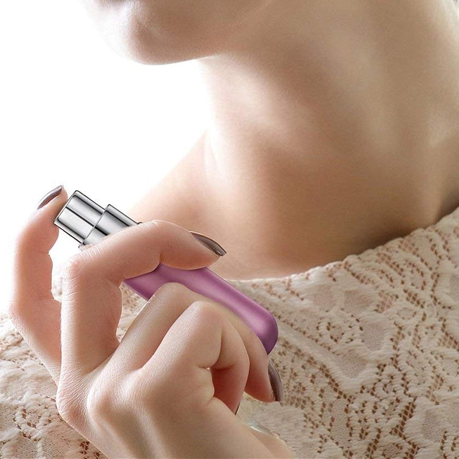 wendergo perfume atomiser refillable 5 pcs travel bottle mini ml atomizer spray portable empty fragrance container for aftershave holiday and night out