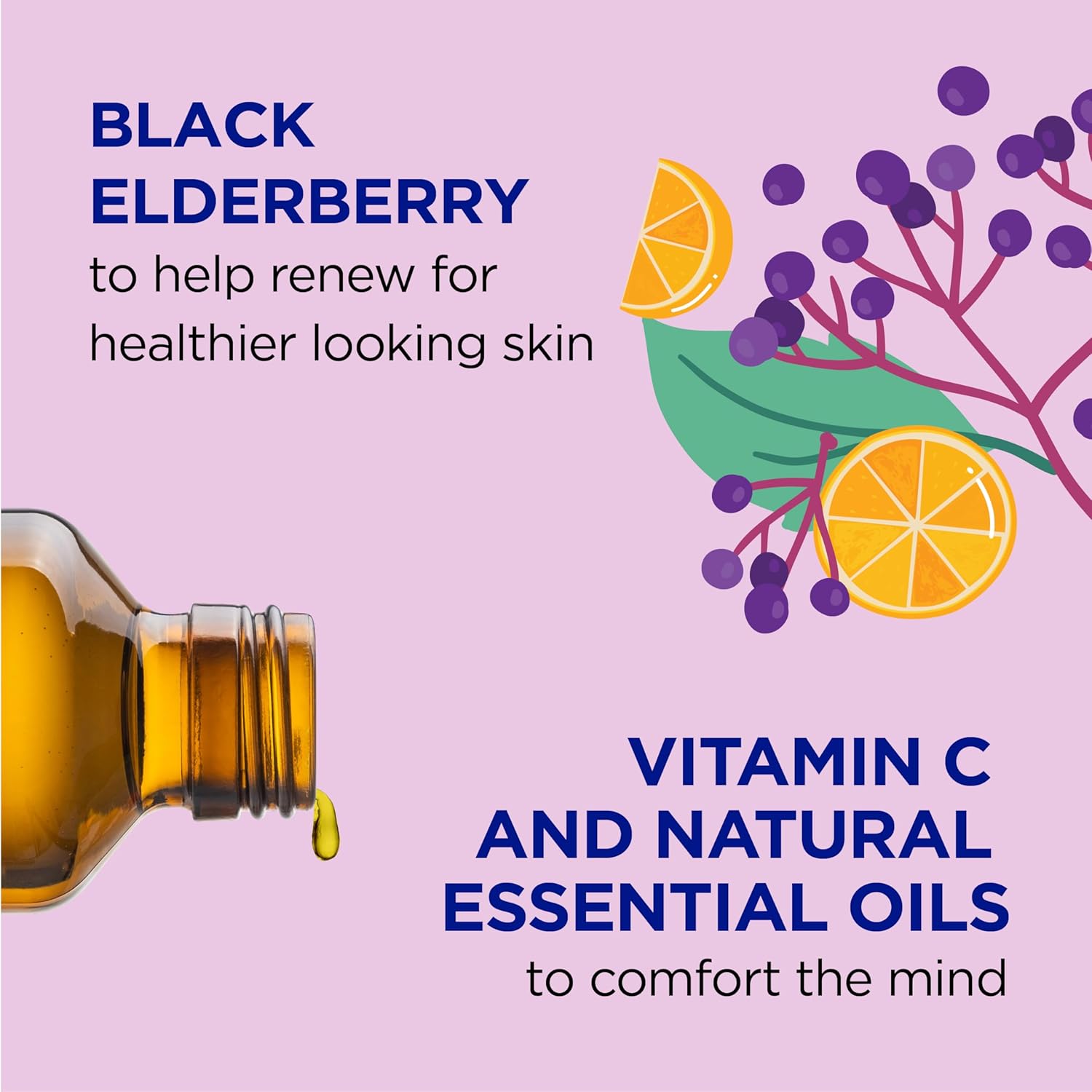 dr teal's kids 3 in 1 bubble bath, body wash & shampoo elderberry & vitamin c 591ml