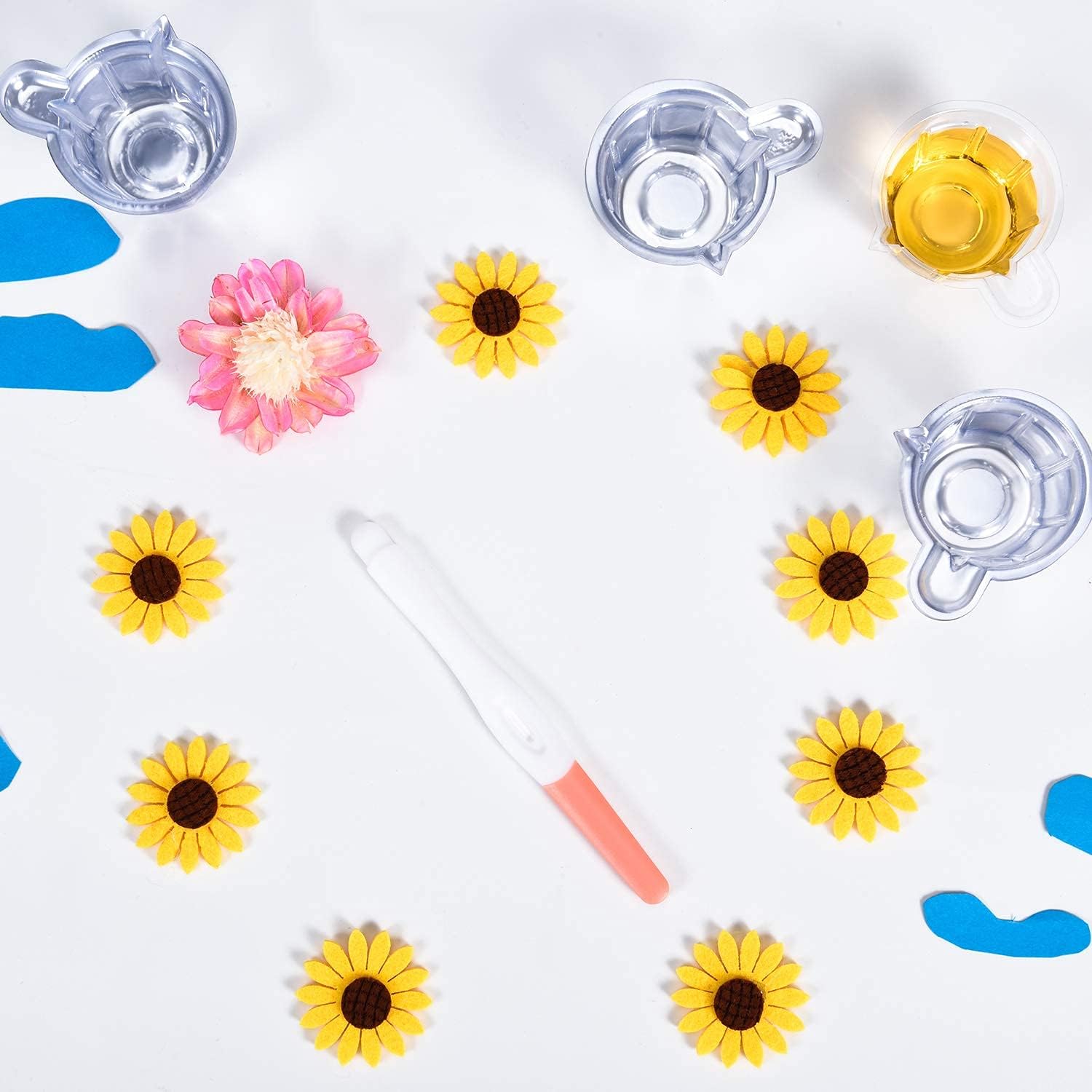 makingtec urine cups plastic urine collection cups disposable urine specimen cups for pregnancy test, pregnancy ovulation testing container test collection cup 40 ml (50 pieces)