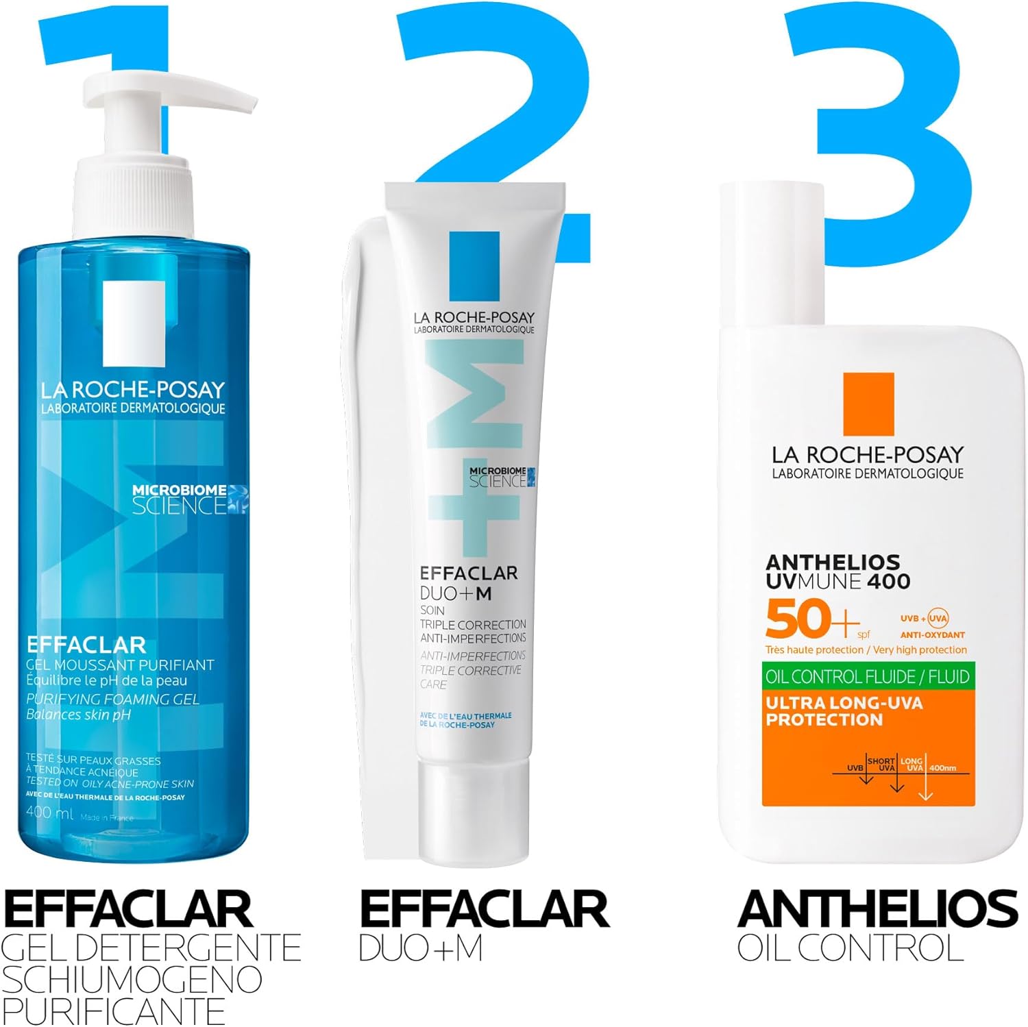 la roche posay effaclar duo+m anti blemish corrective gel moisturiser for oily, blemish prone skin 40ml