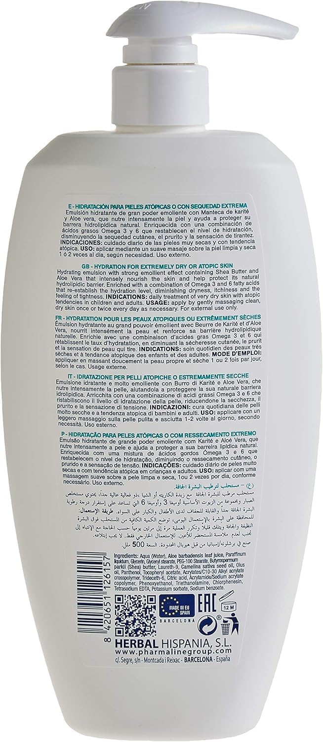 pharmaline atopic body milk,500ml