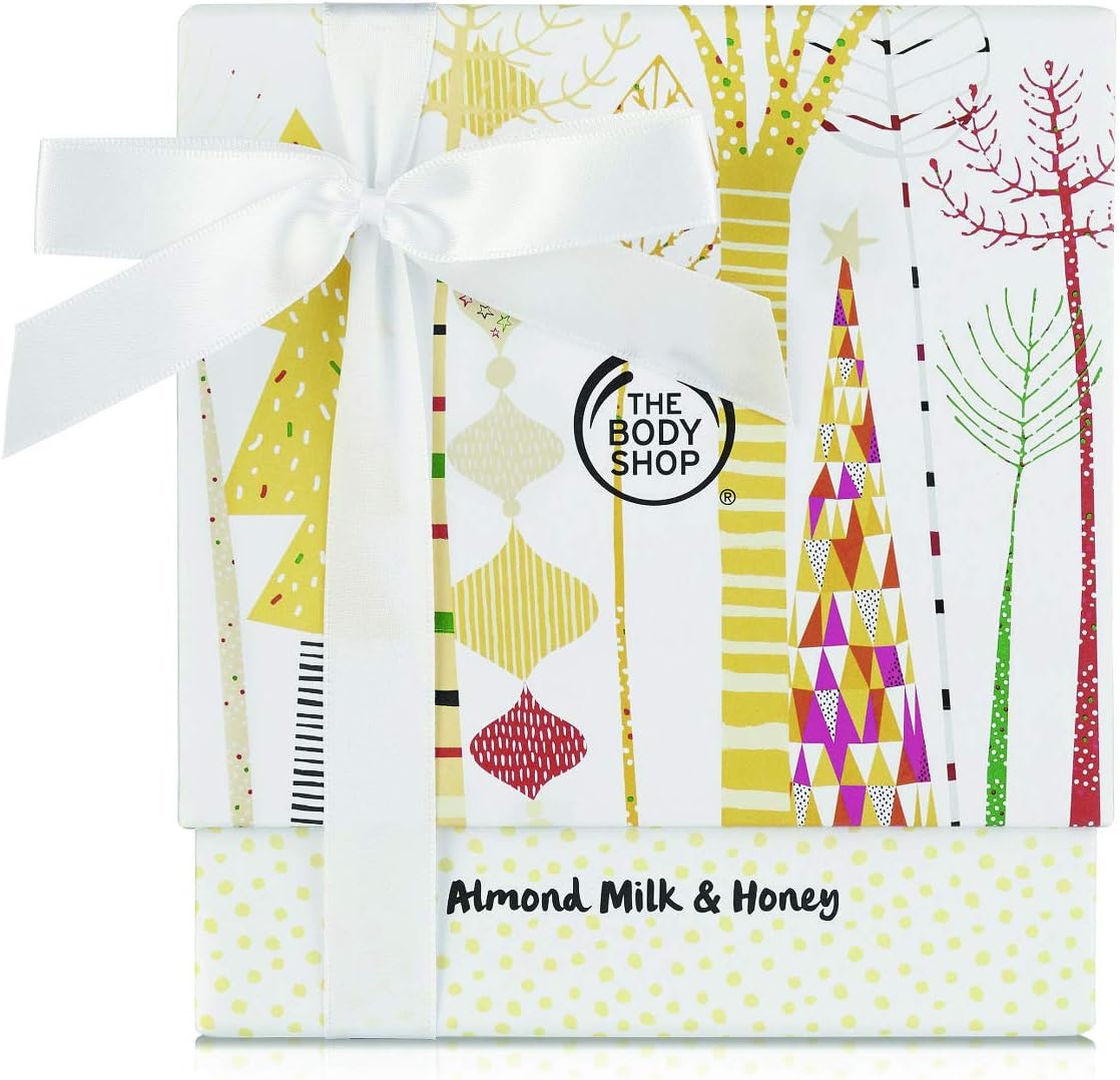 the body shop almond milk & honey festive picks gift set