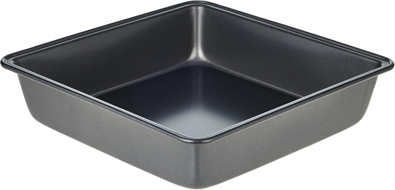 home maker square cake pan 20cm, black