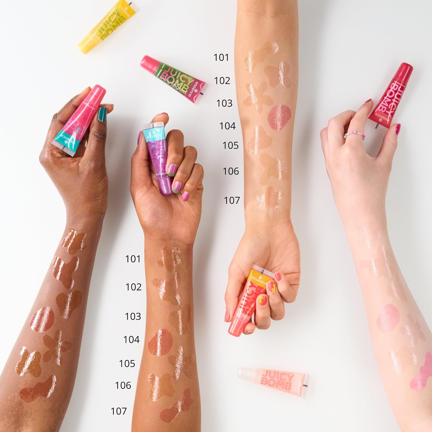 essence juicy bomb shiny lip gloss no. 103 proud papaya radiant fresh shimmering vegan alcohol free parabens no microplastic particles 10 ml