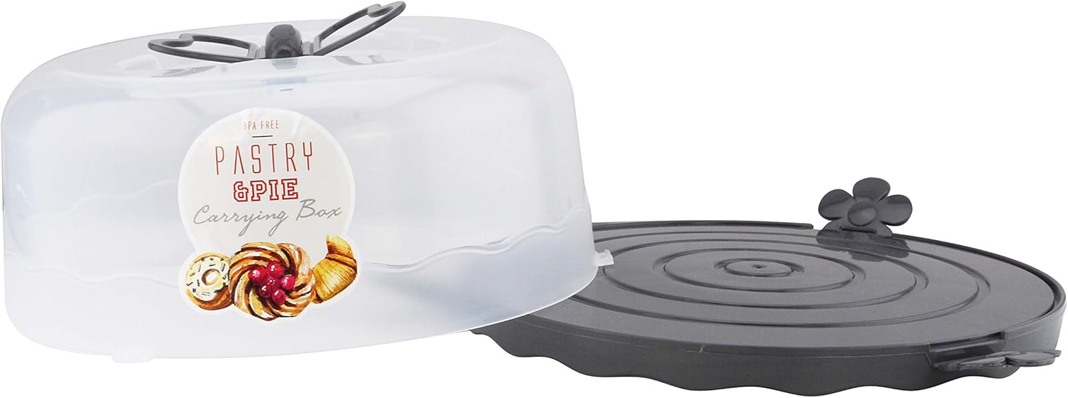 q lux takeaway pastry carrying box with handle l 00501 anthracite