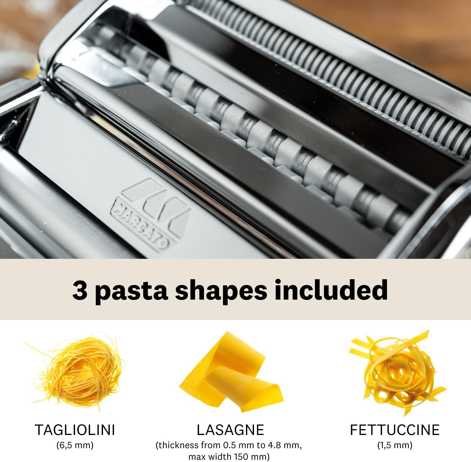 marcato atlas 150 pasta maker, silver
