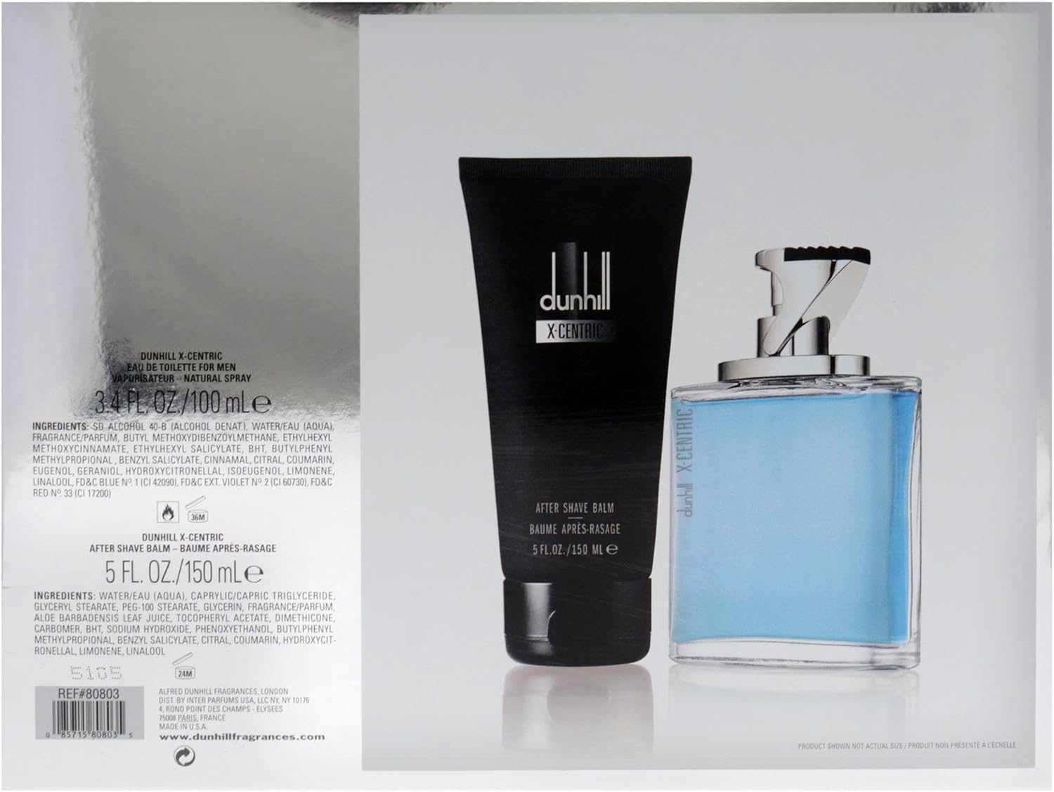 alfred dunhill dunhill x centric perfume for men, 2 pc set
