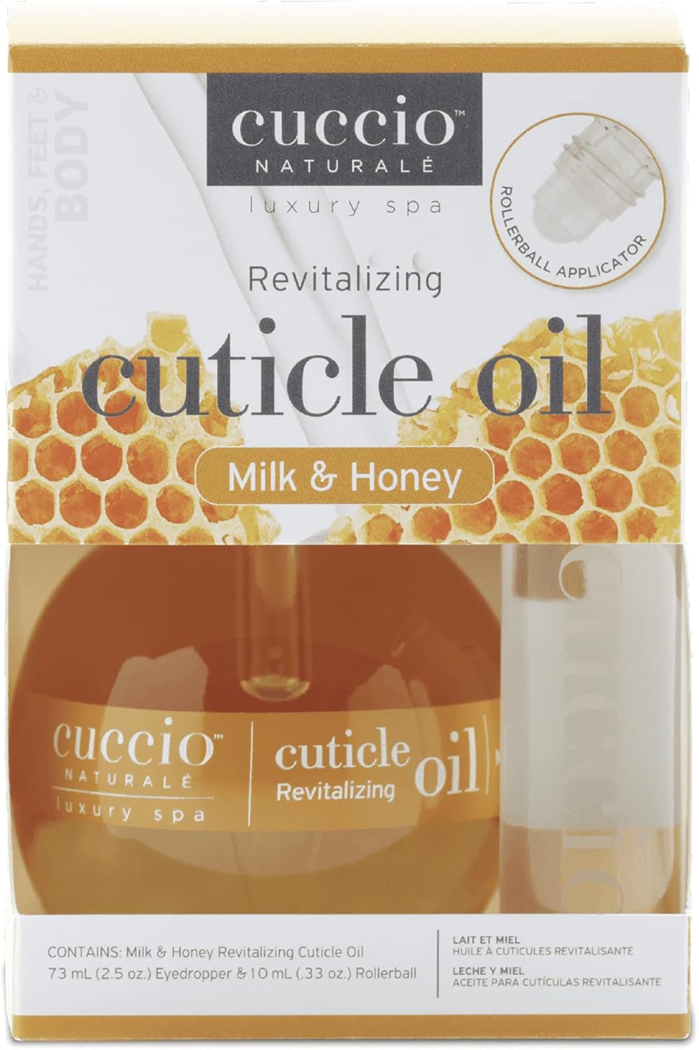 cuccio cuticle oil duo pack includes revitalizing w/dropper 2 piece set