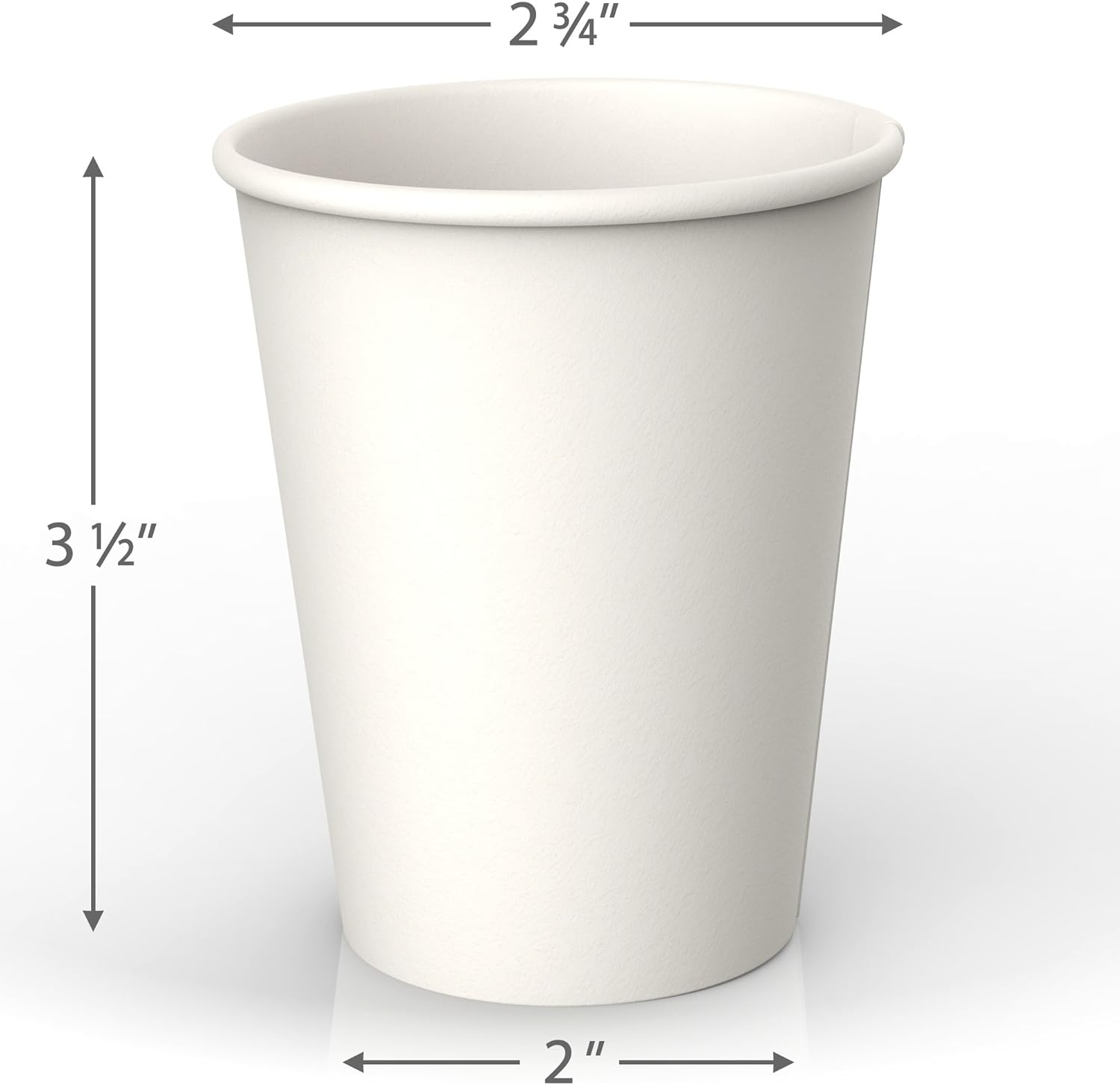 lakesstory 8 oz white coffee paper cups for tea water and cocoa 50 ct