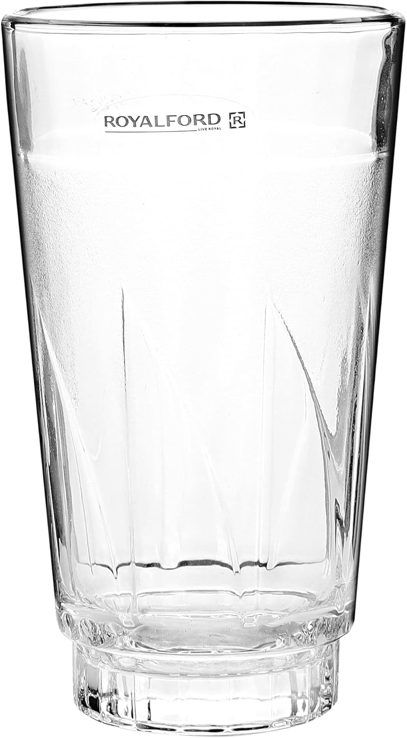 royalford glass set 6 pieces, clear