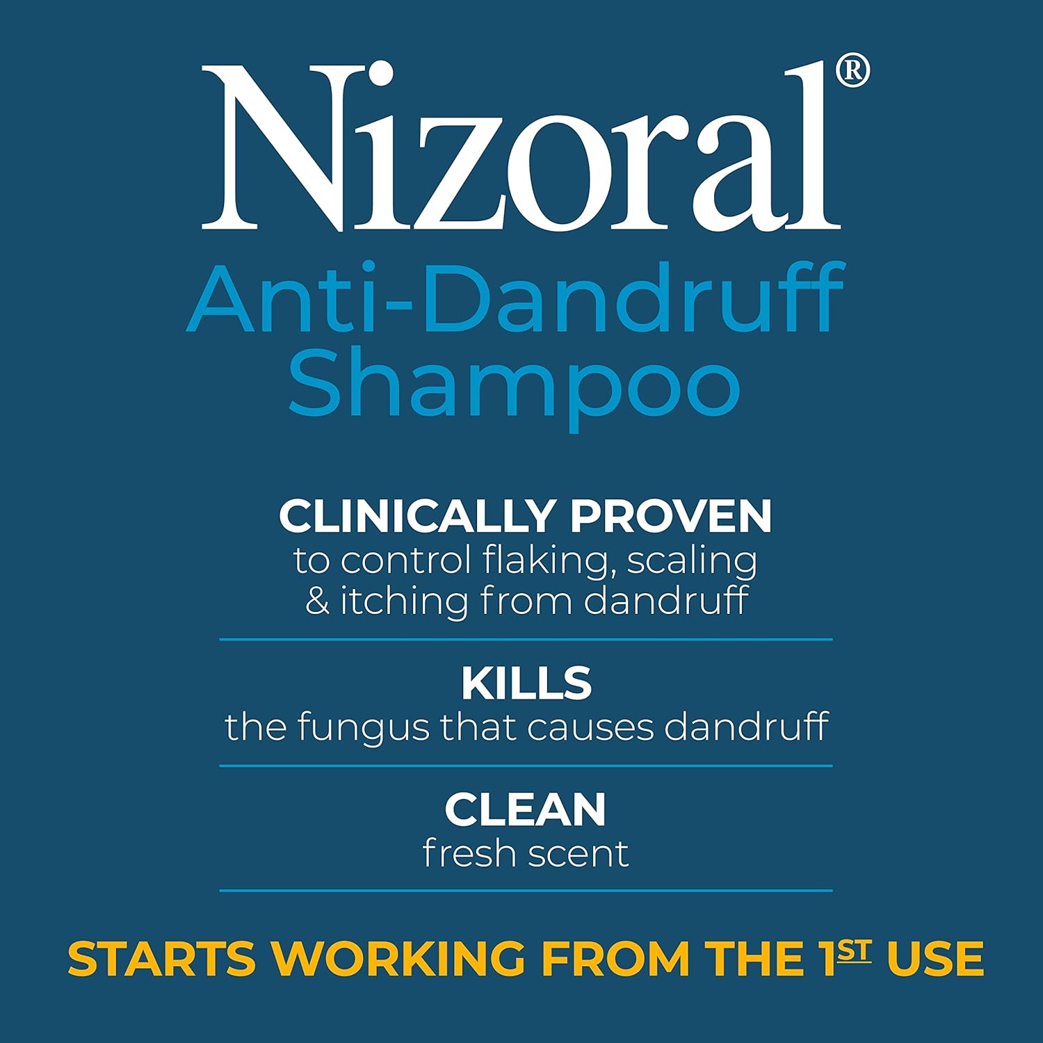 nizoral antidandruff shampoo, 7 ounce bottle