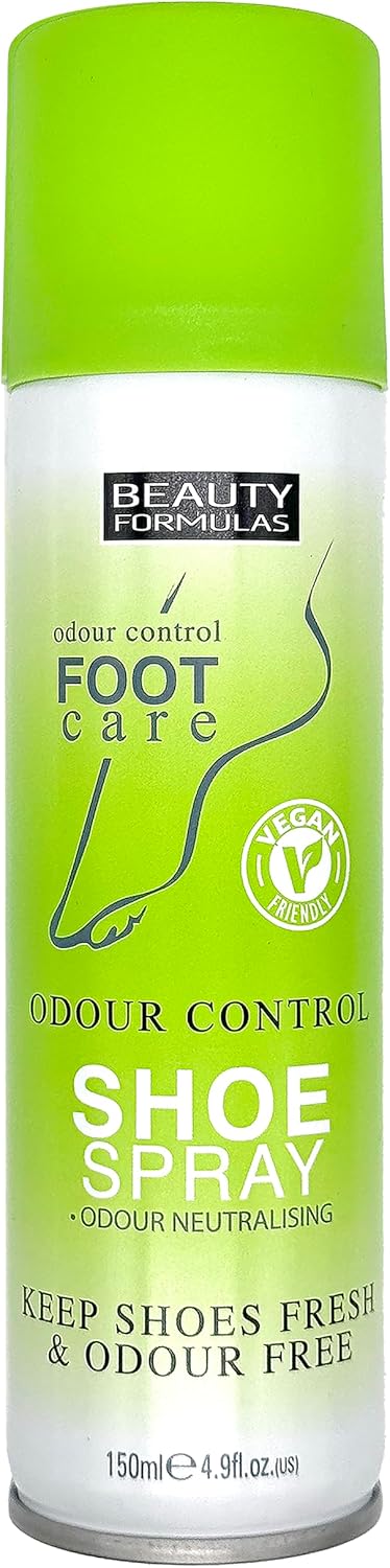 beauty formulas odour control foot spray | odour control shoe spray | keep shoe fresh & odour free | vegan | 150ml