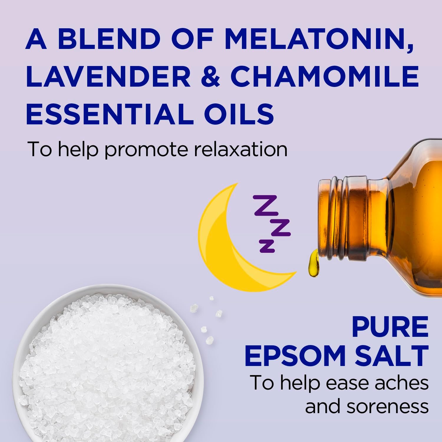 dr teal's foaming bath sleep with melatonin 1000ml. packaging may vary