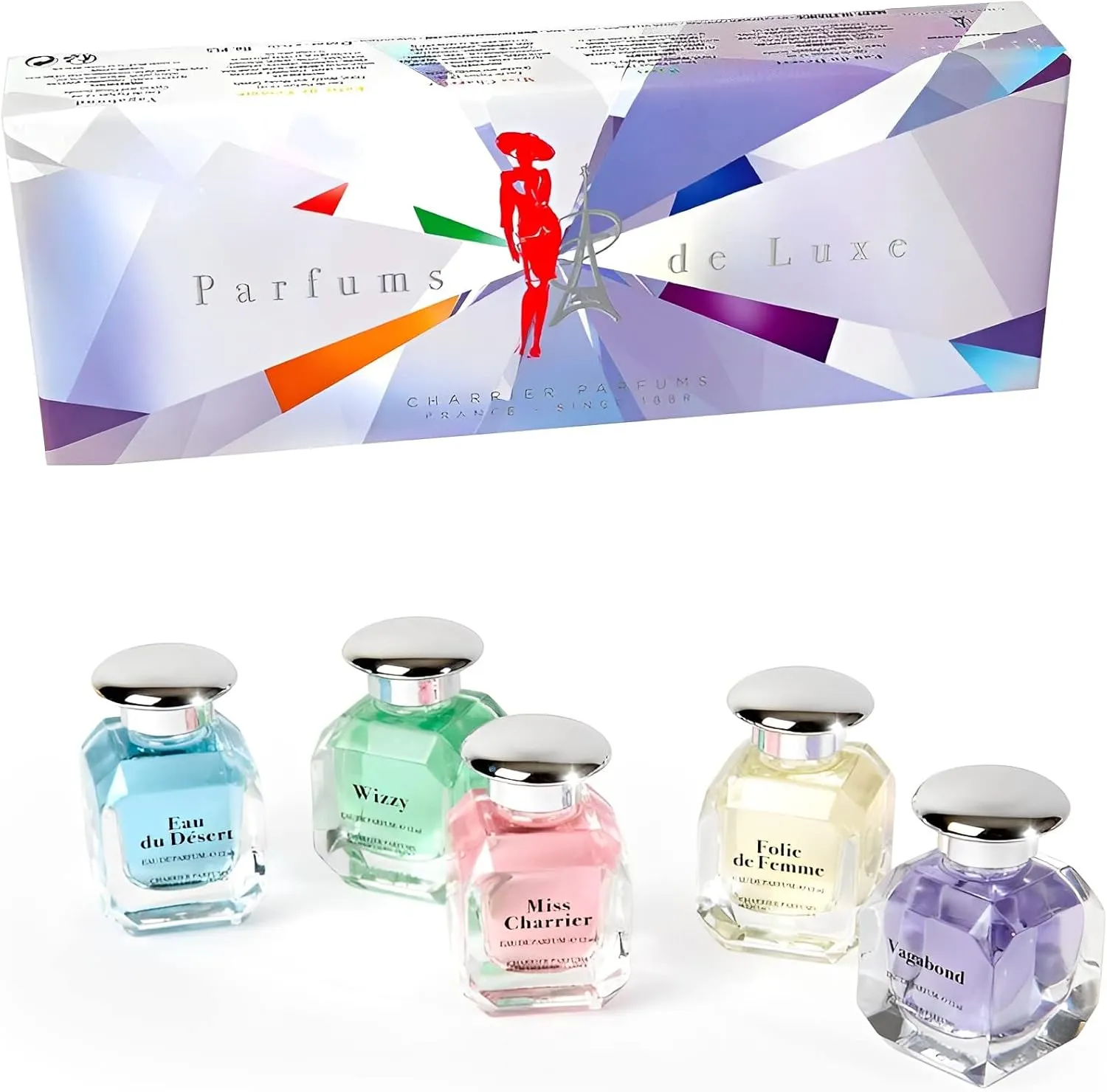 Charrier Parfums Set of 5 Luxury Miniature Eau de Parfum 60 ml