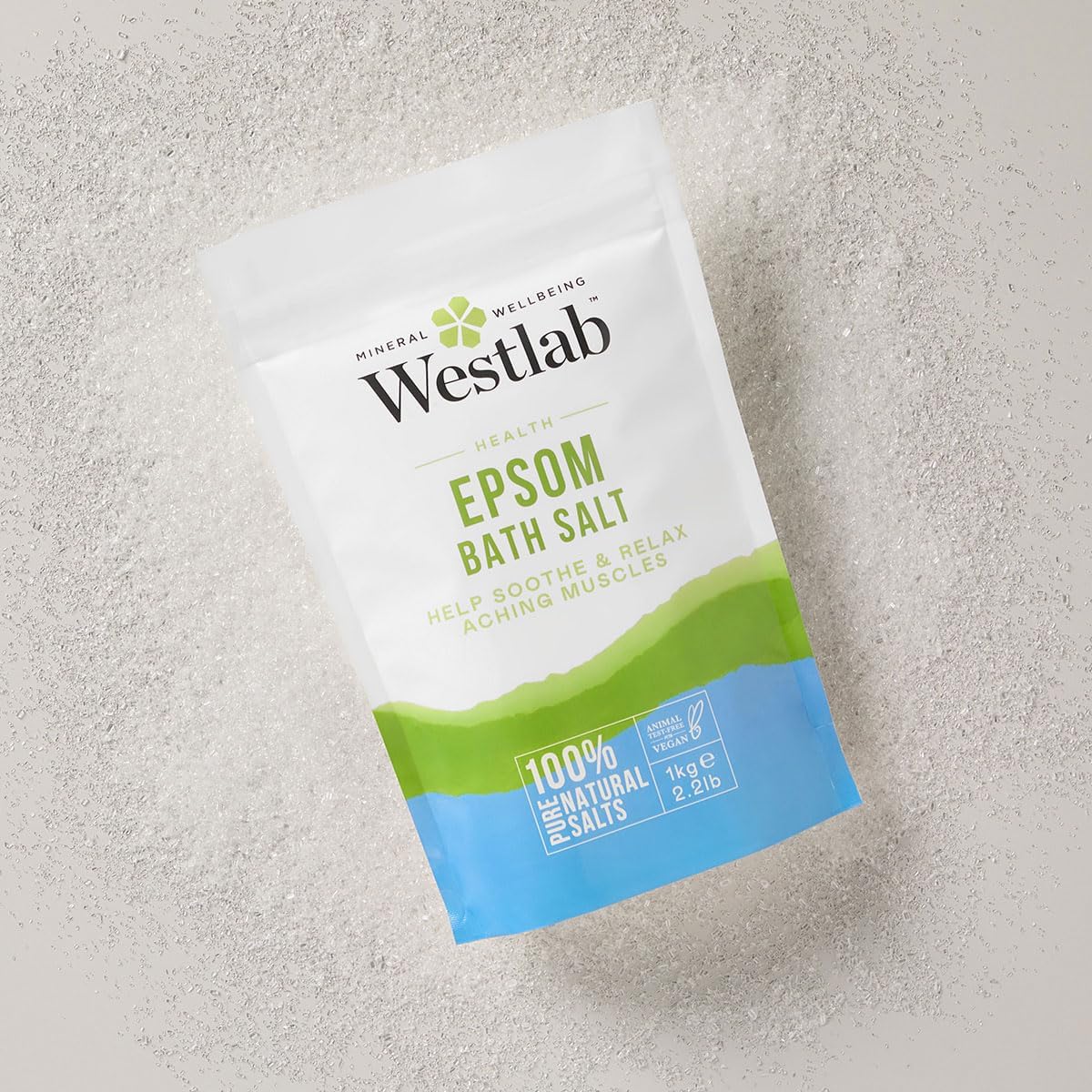 westlab 100% pure reviving epsom salt, 1 kg