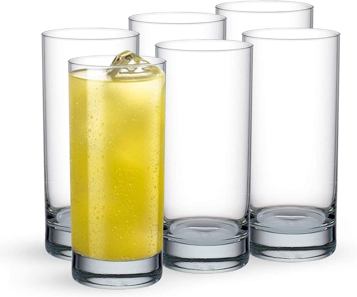 ocean san marino hi ball glasses, clear, 290ml, set of 6, b00410, mocktail glass, highball glass, tall glass, beverage glass, long drink glass, water glass, juice glass