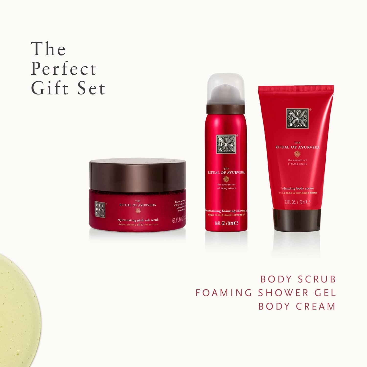 rituals, the ritual of ayurveda trial gift set, 1 set