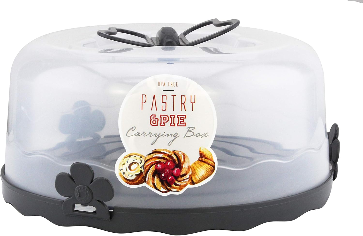 q lux takeaway pastry carrying box with handle l 00501 anthracite