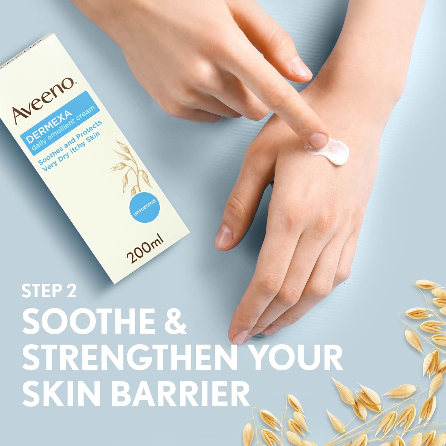 aveeno dermexa 3 step skincare set, nourishing skincare bundle with emollient body wash, lotion, and skin balm, soothing and protecting effect for very dry, itchy skin, suitable for sensitive skin