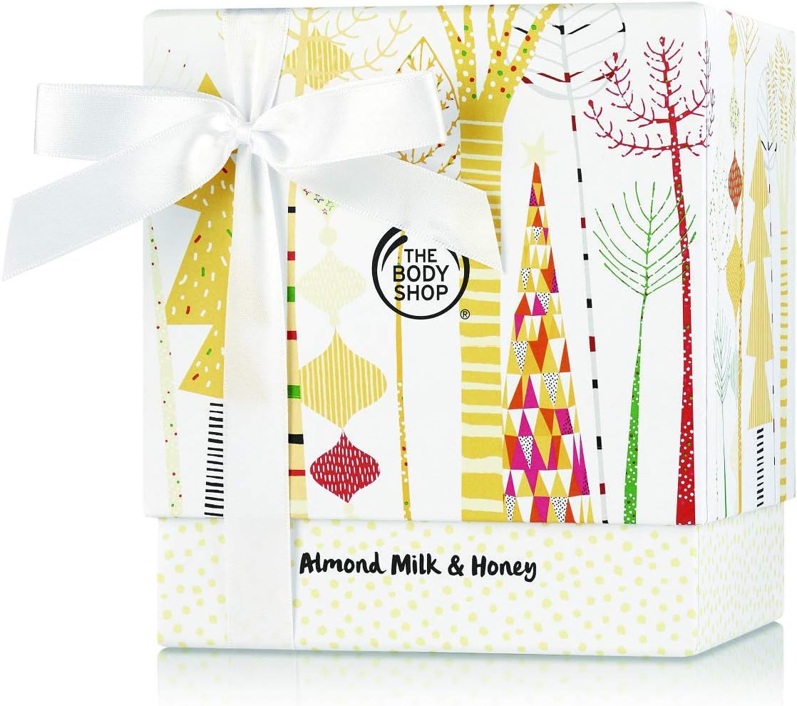 the body shop almond milk & honey festive picks gift set