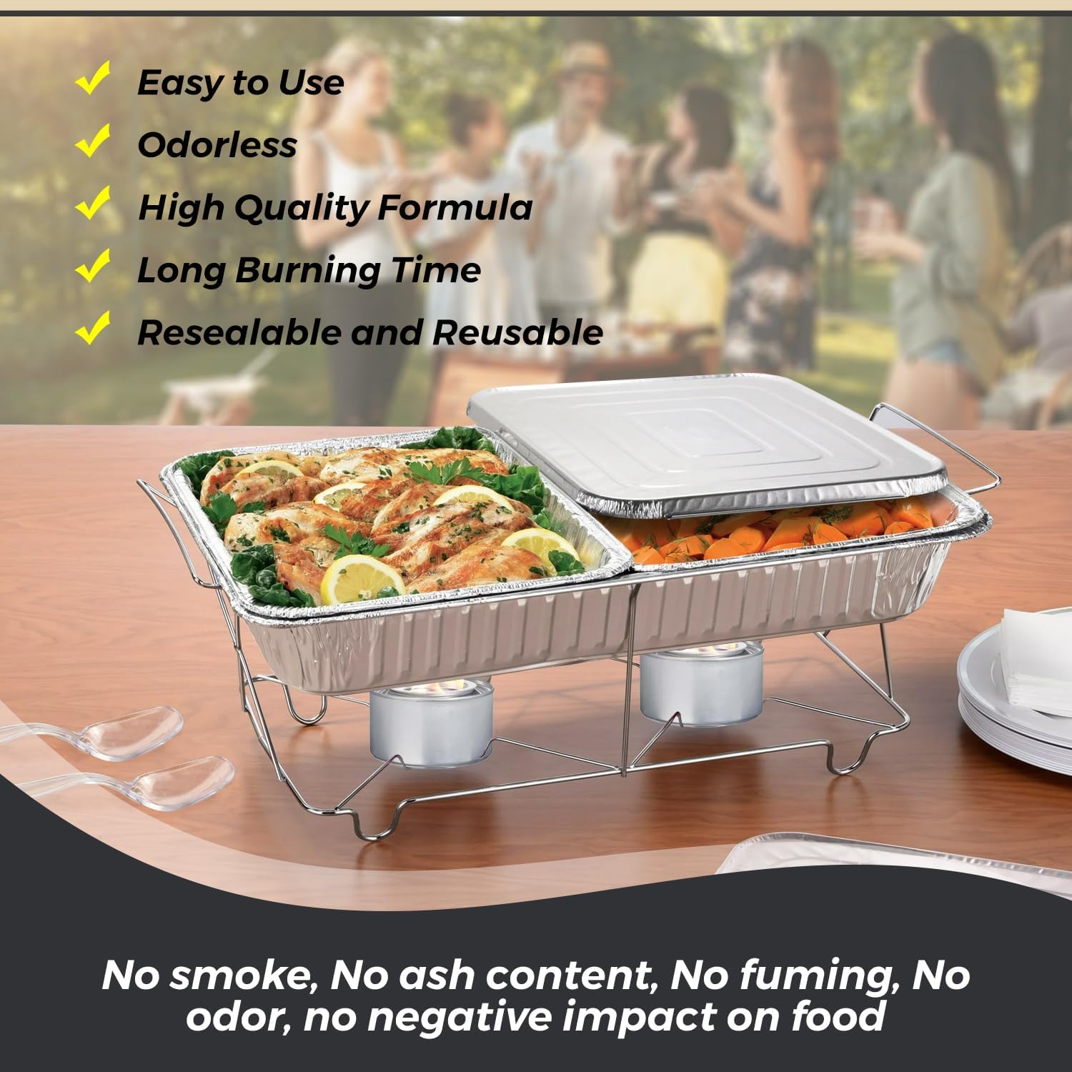 home smart gel chafing fuel pack of 10 pcs non toxic and long lasting heat for catering and buffets perfect for outdoor event (10)