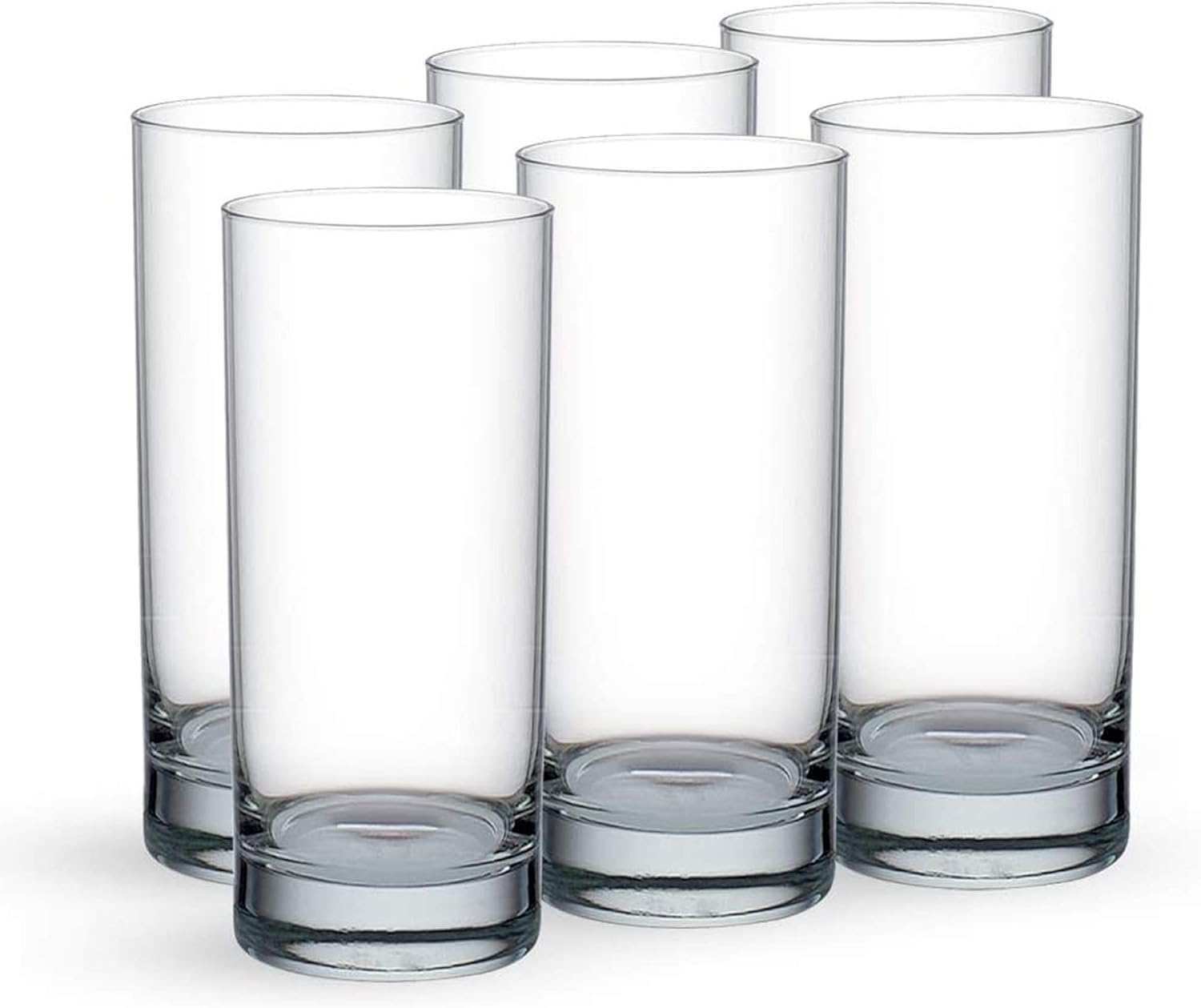 ocean san marino hi ball glasses, clear, 290ml, set of 6, b00410, mocktail glass, highball glass, tall glass, beverage glass, long drink glass, water glass, juice glass