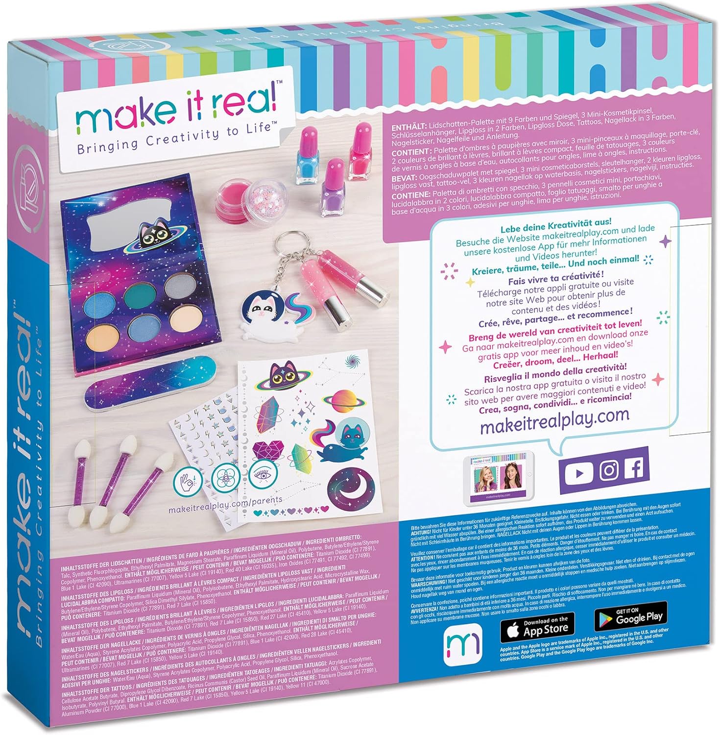 make it real girl on the go cosmetic set