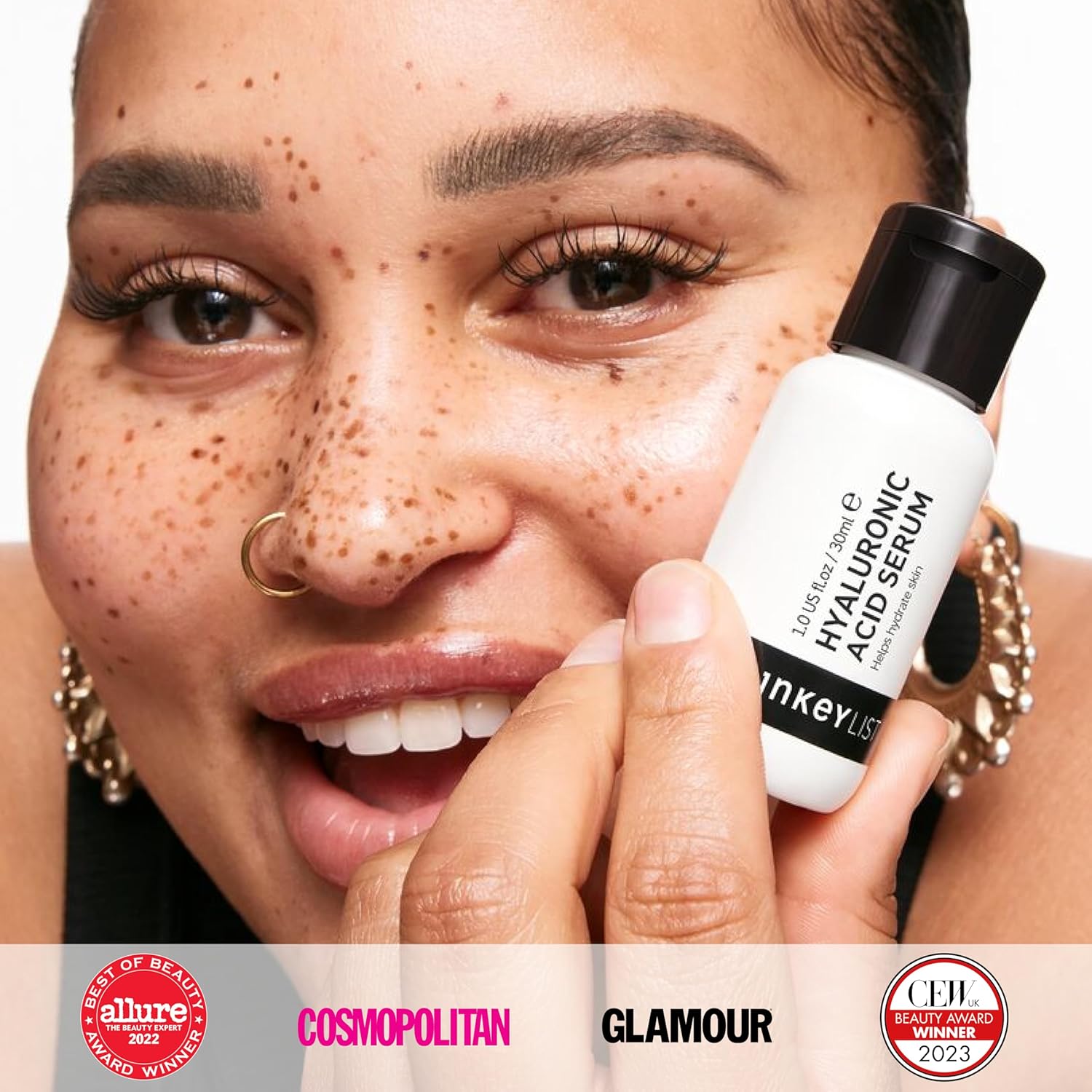 the inkey list 2% hyaluronic acid hydrating serum to plump and smooth skin for all skin types,30ml