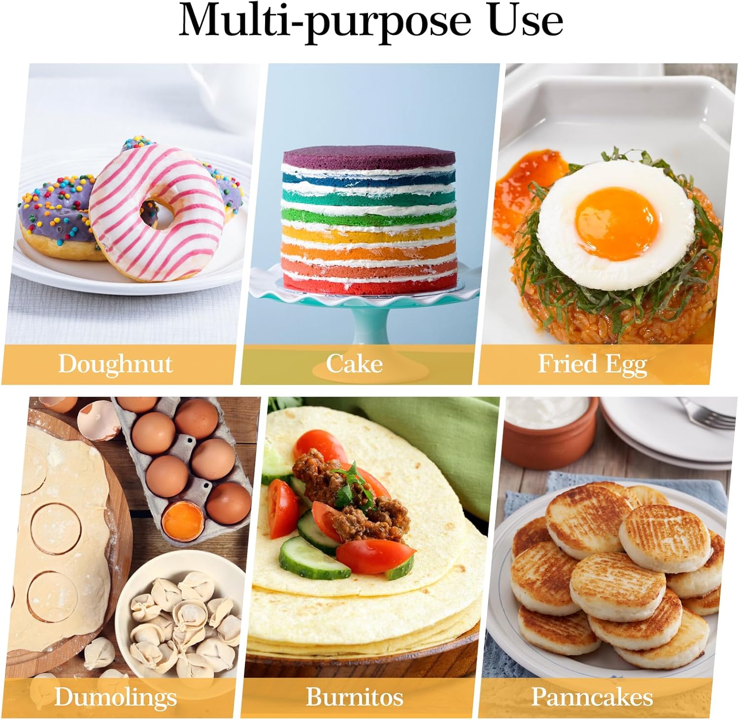 dacono round cookie biscuit cutter set, 12 graduated circle pastry cutters, heavy duty commercial grade 18/8 304 stainless steel cookie and dough cutters, mk05 13