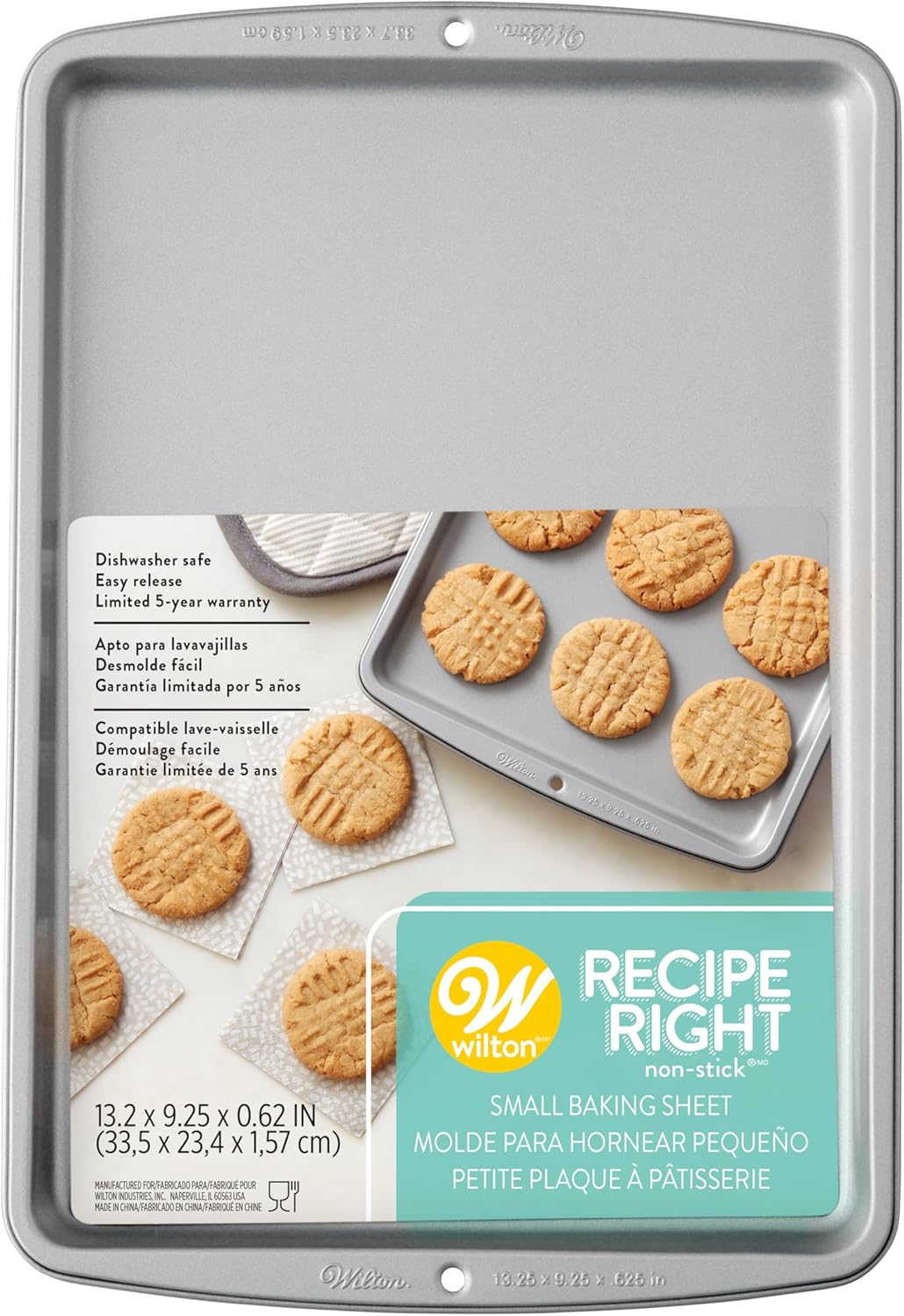 wilton cookie pan, silver, small, wt 2105 966