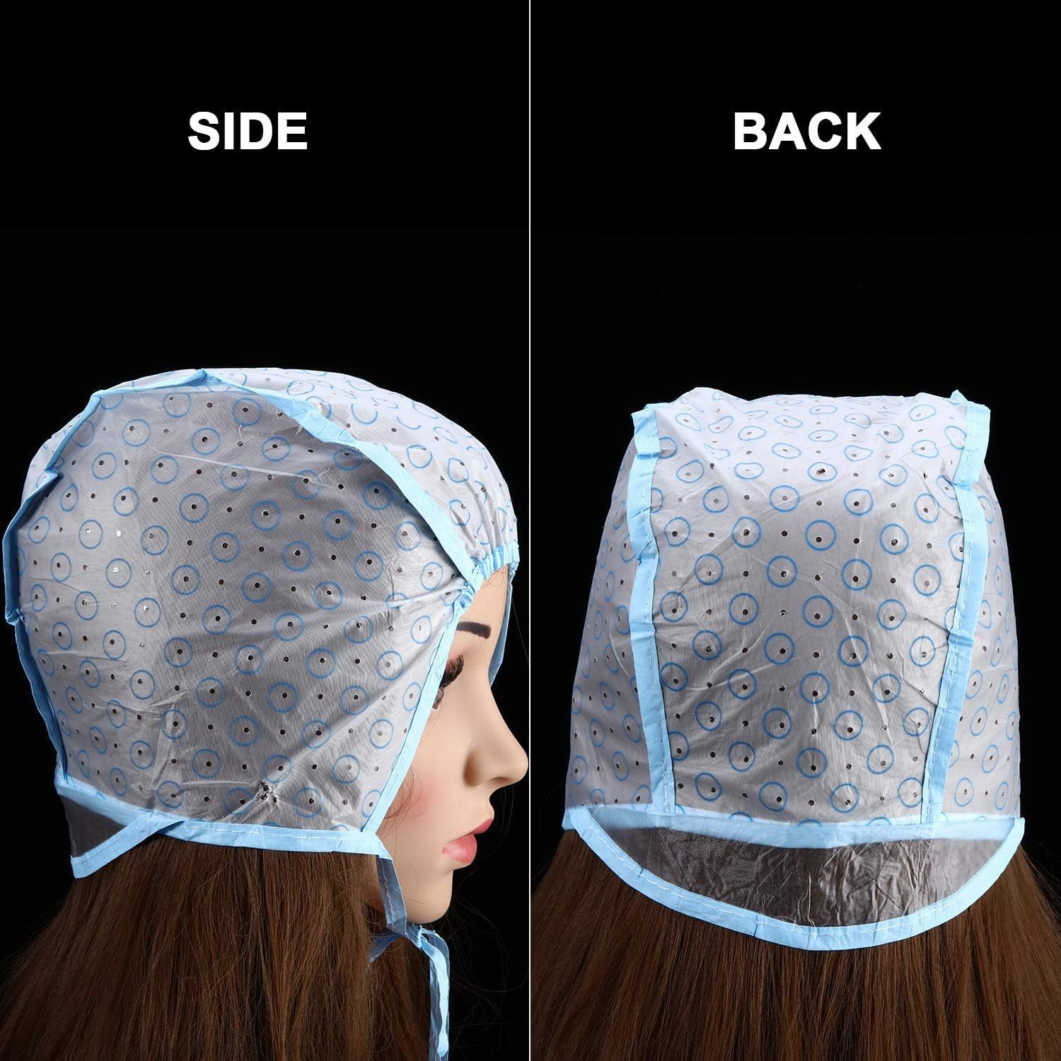 mixcolours 2 pieces disposable tipping cap salon hair coloring highlighting cap hair highlight dye cap with plastic hooks for salon and home dyeing hair hair tinting hair highlighting cap