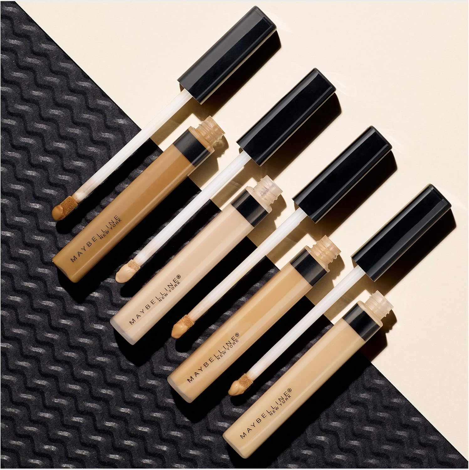 maybelline new york face concealer, flawless natural coverage, conceals redness and blemishes, for normal to oily skin, fit me, 25 medium